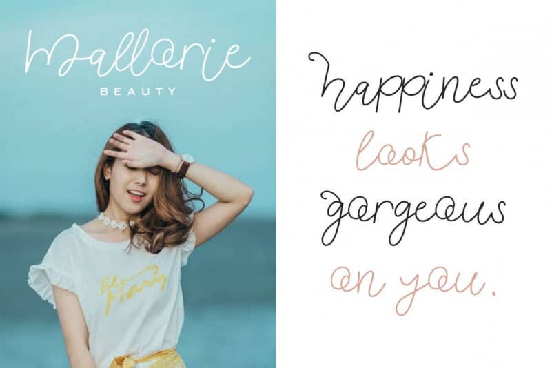 Anindya Meita Handwritten Font preview image 3