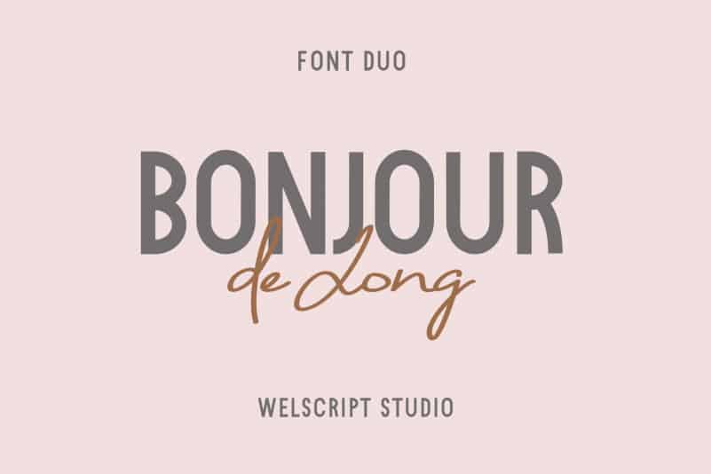Bonjour de Jong Font Duo
