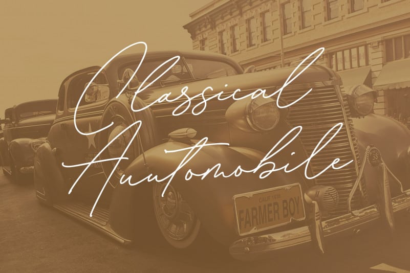 Antonio Fischer Signature Monoline Font preview image 2