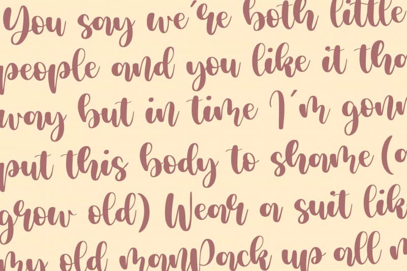 Milcandy Lovely Handwritten Font preview image 4