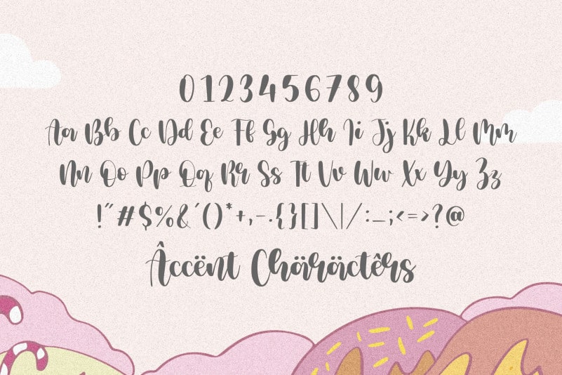 Milcandy Lovely Handwritten Font preview image 5