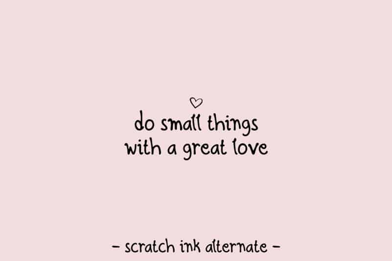 Scratch Ink – A Handwritten Condesed Font preview image 3