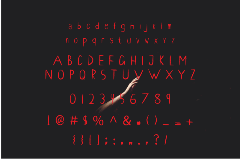 Scream Thing Script Font preview image 3