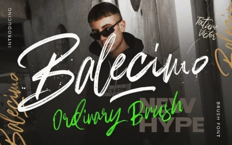 Balecimo Brush Font