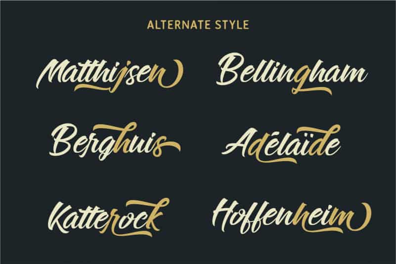 Rockstage Calligraphy Font preview image 2
