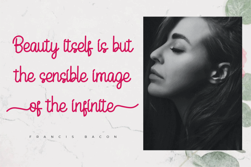 Flower Signature Script Font preview image 2