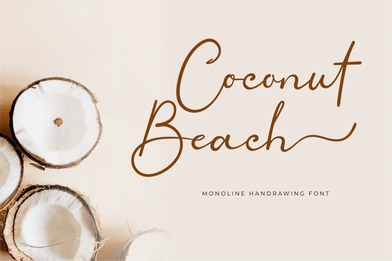 Coconut Beach Calligraphy Font