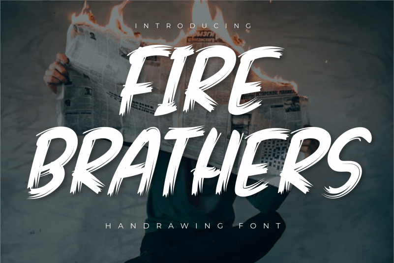 Fire Brathers Brush Font