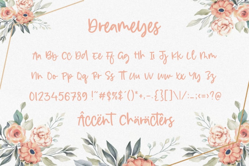 Dreameyes Lovely Modern Calligraphy Font preview image 5