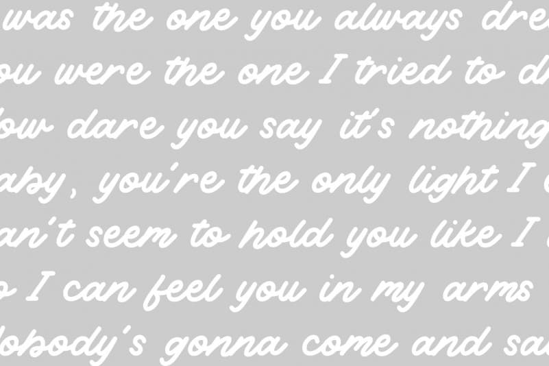 White Wonder Monoline Handwritten Font preview image 5