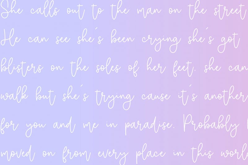 Selimut Hati Monoline Handwritten Font preview image 5