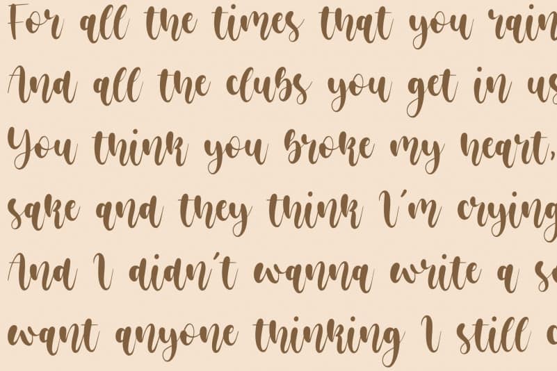 Restu Bumi Modern Handwritten Font preview image 5