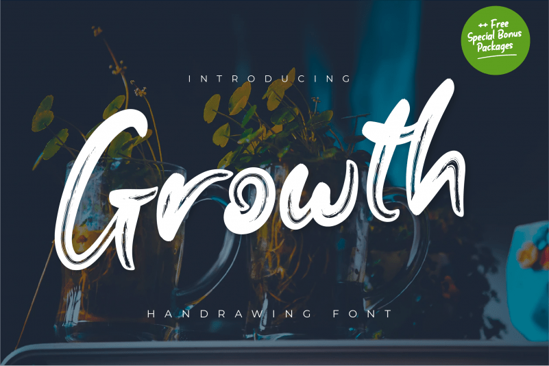 Growth Brush Font