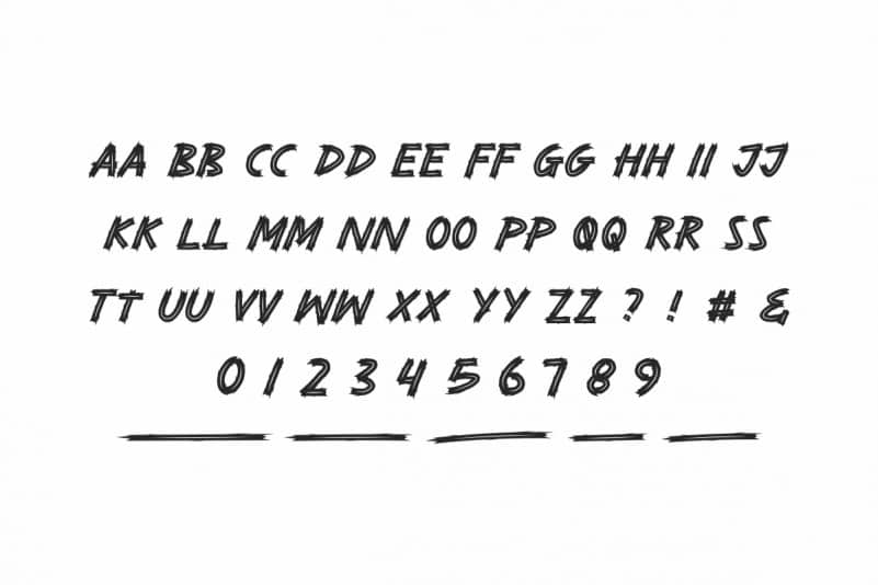 RUDERUP Unique Display Font preview image 3