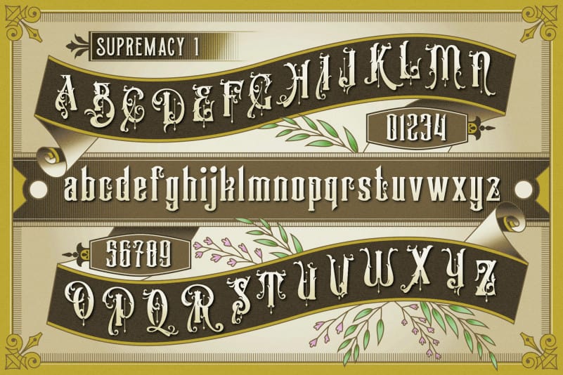 Victorian Supremacy Display Font preview image 2