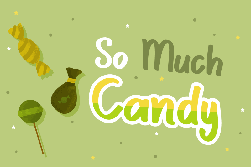 Scary Candy Script Font preview image 3