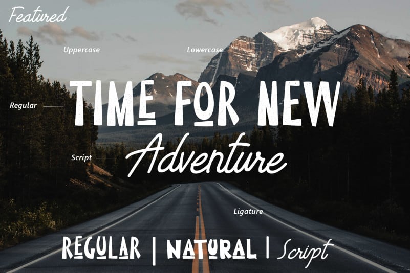 Limestone Ridge – Trio Adventure Font preview image 2