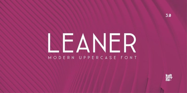 Leaner Sans Serif Font