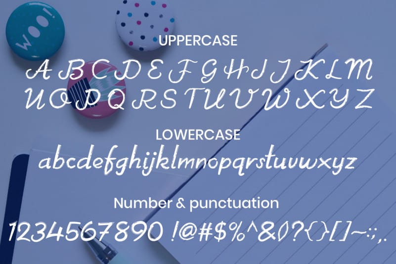 Note and Notes Display Font preview image 4