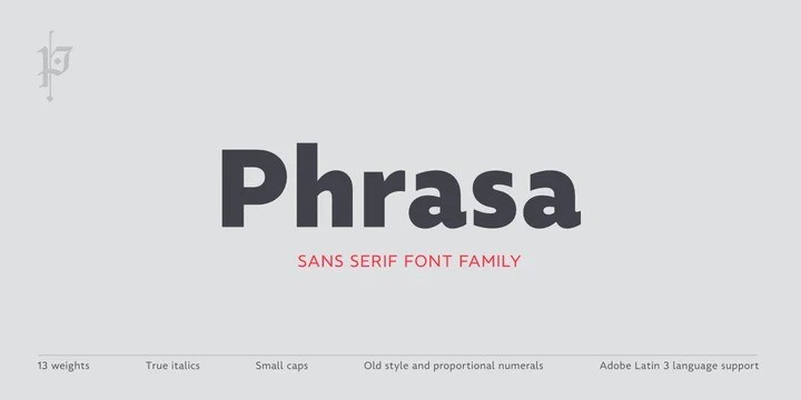 Phrasa Sans Serif Font