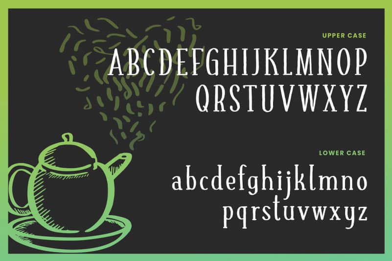 Fresh Tea – A fancy handwritten font preview image 4