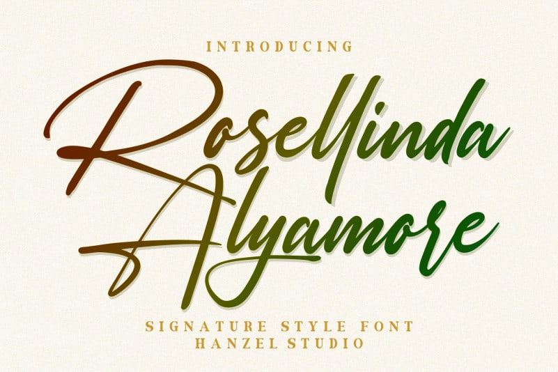 Rosellinda Alyamore Handwritten Font