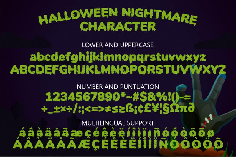 Halloween Nightmare – Spooky Display Font preview image 5