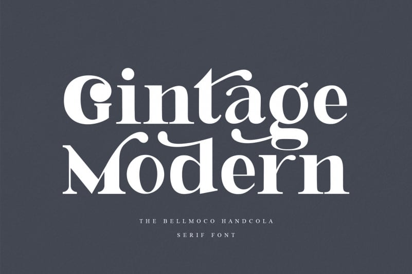 Bellmoco Handcola Serif Font preview image 4