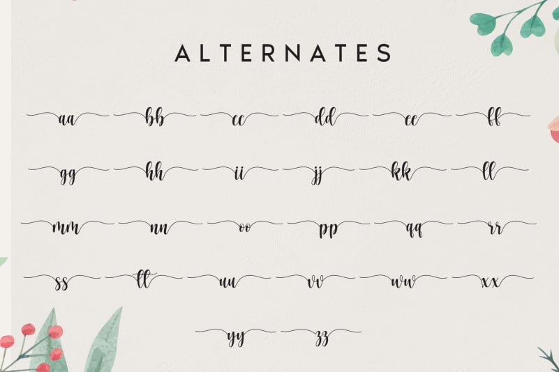 Homework Script Font preview image 4