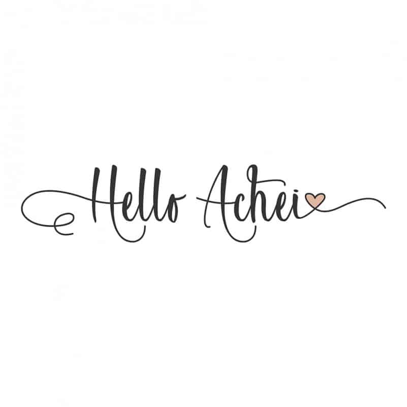 HELLO ACHEI FONT USE