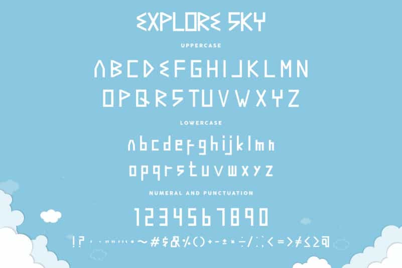 Explore Sky Font Duo Family preview image 3