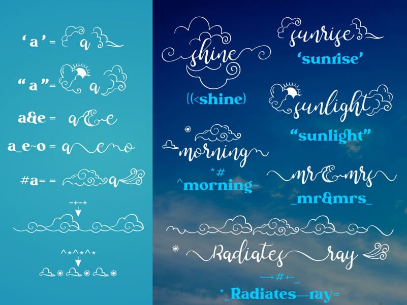 Arch Cloudy Calligraphy Font preview image 4
