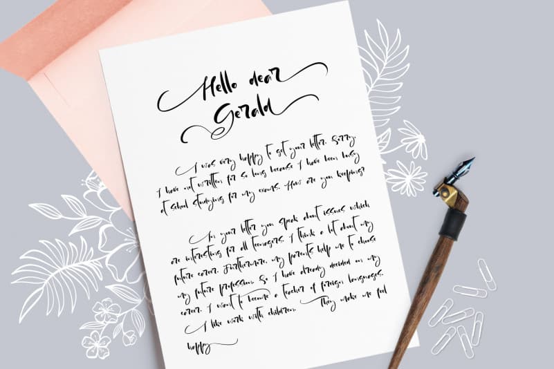 Inspiration Hand Drawn Font preview image 3