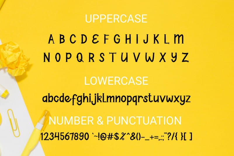 Write work Display Font preview image 4