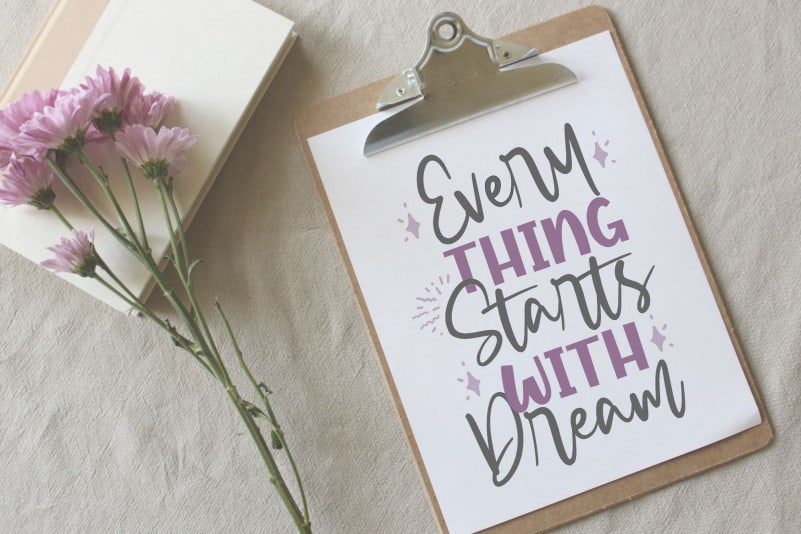 Violet Twinkle Script Font preview image 3