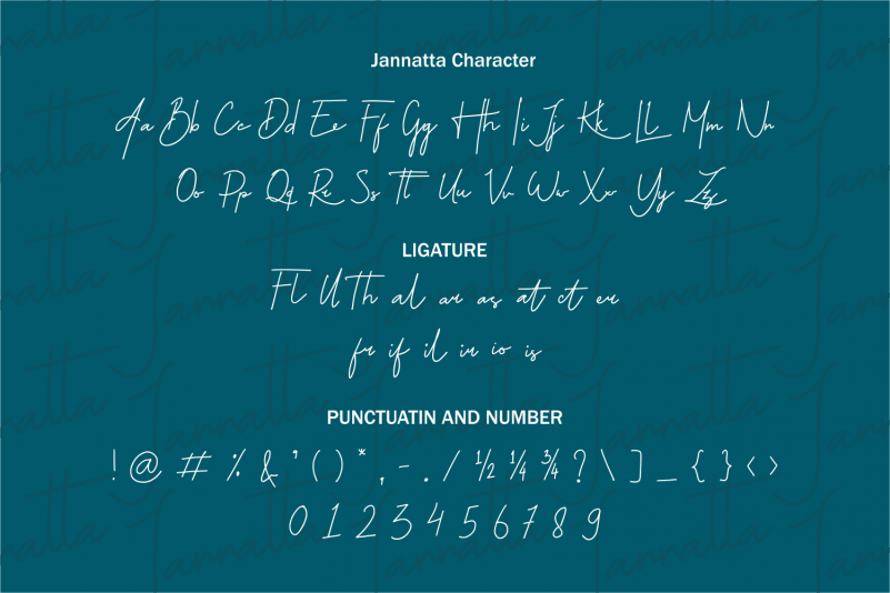 Jannatta Handwritten Font preview image 4