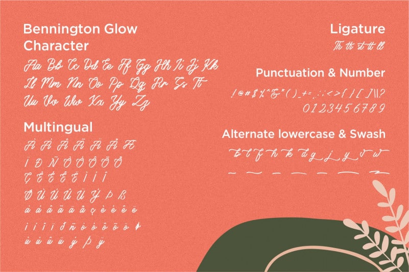 Bennington Script Font preview image 4