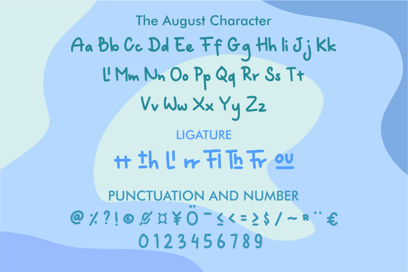The August Handwritten Font preview image 3