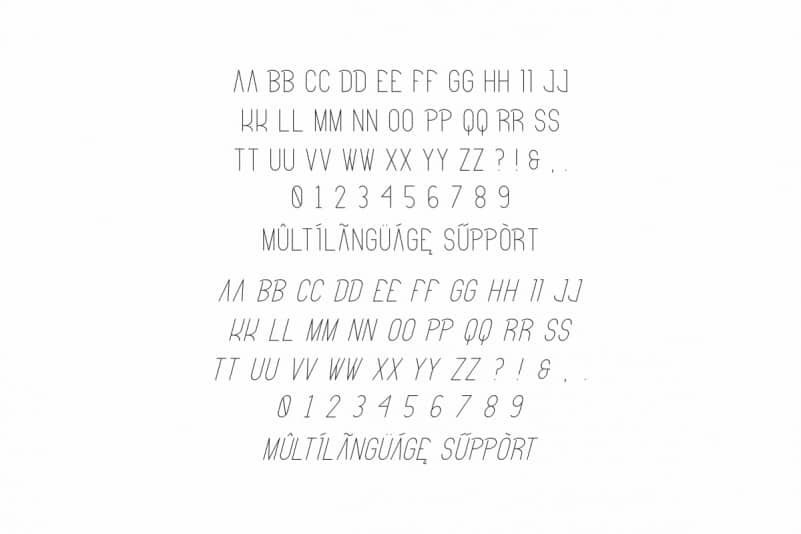 Bitter Space Sans Serif Font Family preview image 3