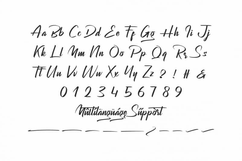Bagsman Brush Hand Lettering Font preview image 3