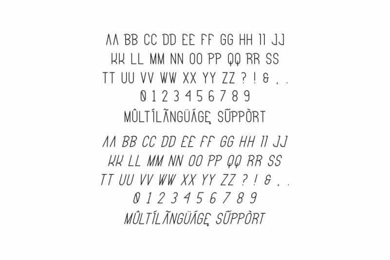 Bitter Space Sans Serif Font Family preview image 5
