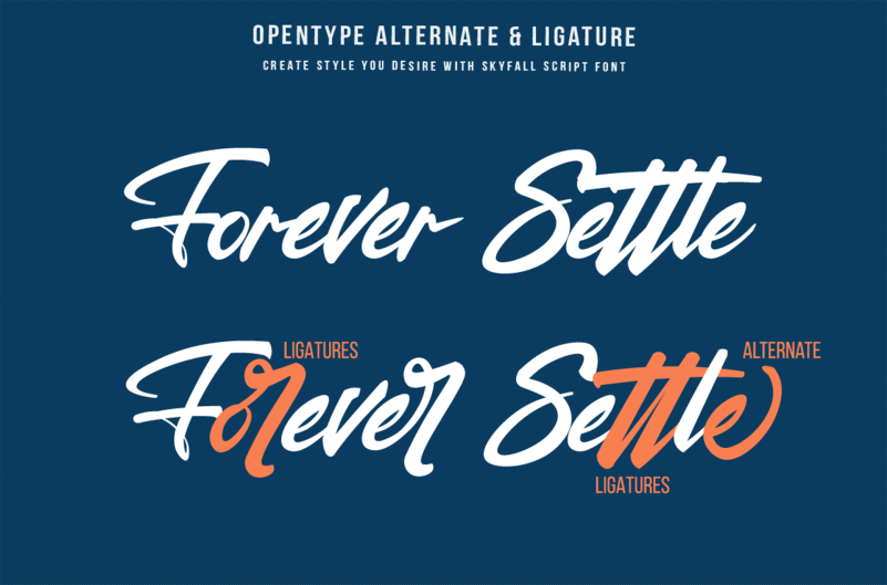 Skyfall – Script Font preview image 3