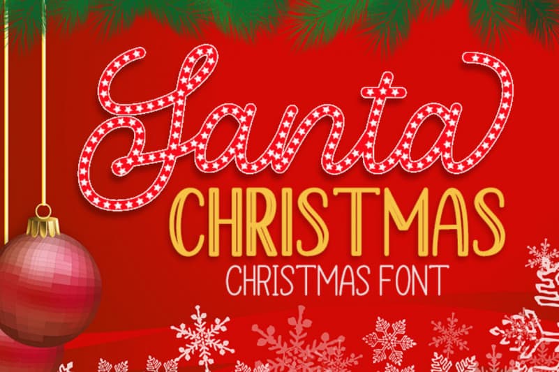 Santa Christmas font