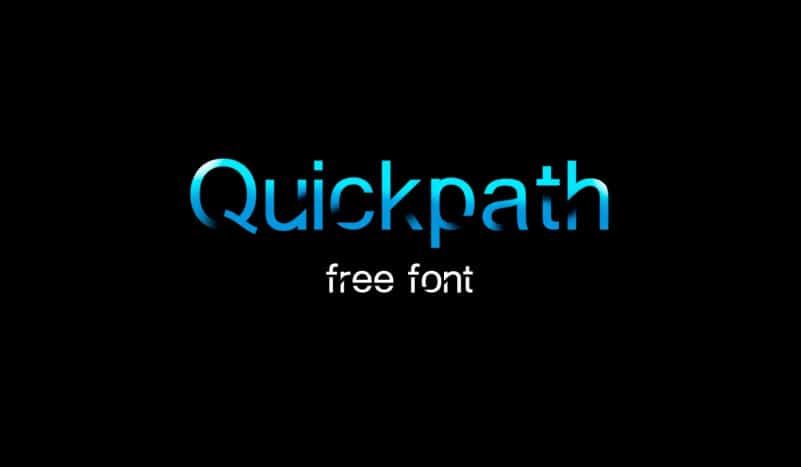 Quickpath Display Font