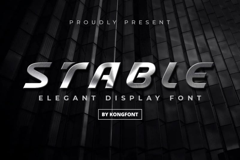 Stable Display Font