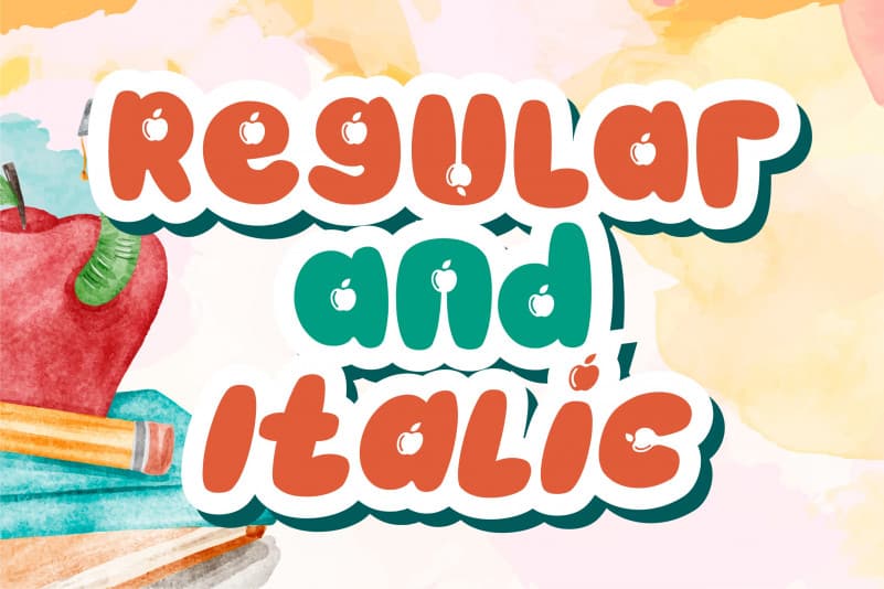 Apple kids – Crafting Kids Font preview image 4