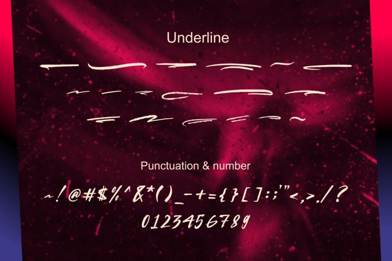 Qunka Brush Font preview image 5
