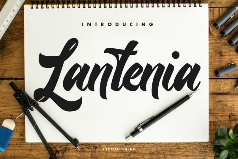 Lantenia Modern Script Font