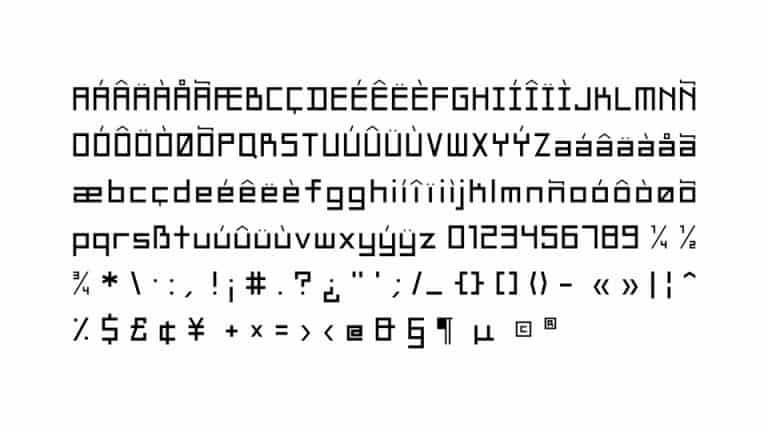 Square Display Font preview image 3