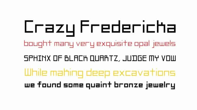 Square Display Font preview image 2